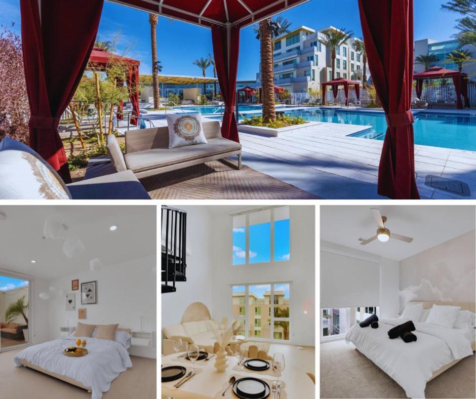 Casa Nube With Beach Club, Pickleball Court , Gym & Spa, Near Airport & Las Vegas Strip Apartment